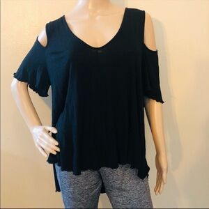 Free People v-neck cold shoulder top